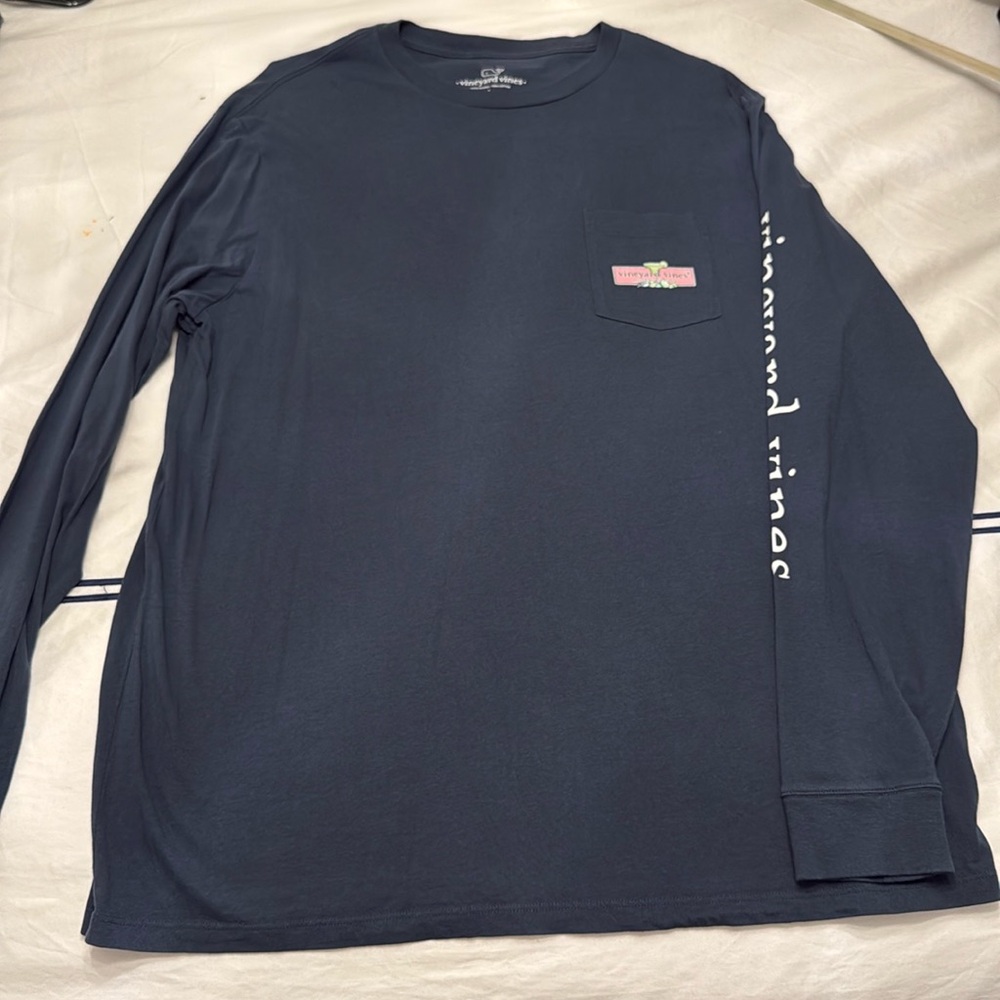 Vineyard Vines Long Sleeve Blue Shirt. Margarita Martha’s Vineyard